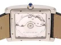 Cartier カルティエ タンクMC W5330003 SS ステンレススチール レザーベルト シルバーギョウシェ オートマチック 【460】2148103724473