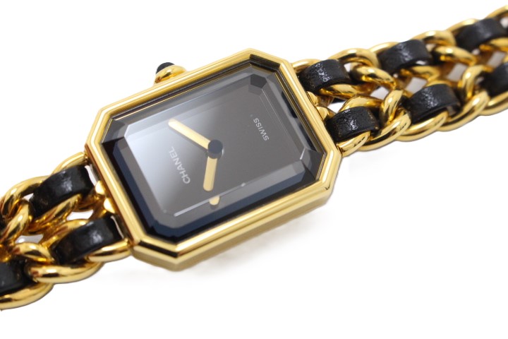 CHANEL シャネル プルミエールL H0001 GP/レザー クォーツ【460】2148103724480