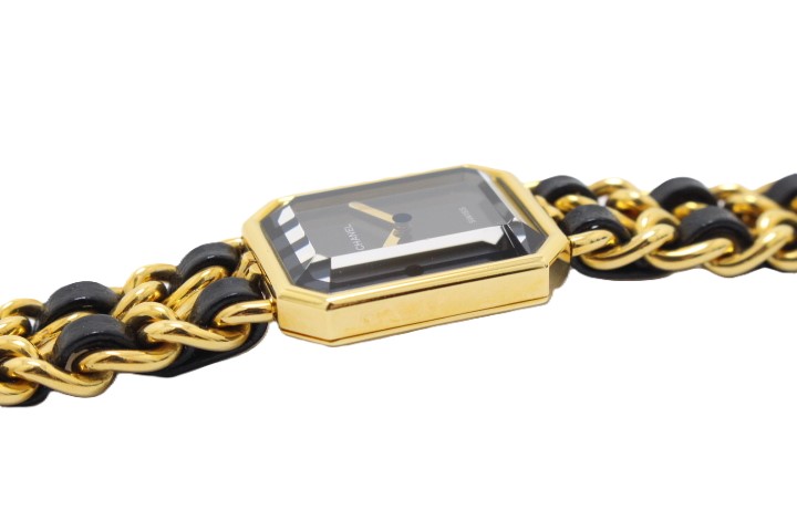 CHANEL シャネル プルミエールL H0001 GP/レザー クォーツ【460】2148103724480