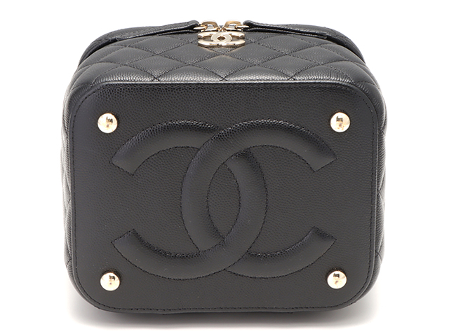 CHANEL シャネル マトラッセ 2WAYバニティバッグ ブラック/ゴールド金具 キャビアスキン AS3171 2148103725586  【432】 の購入なら「質」の大黒屋（公式）