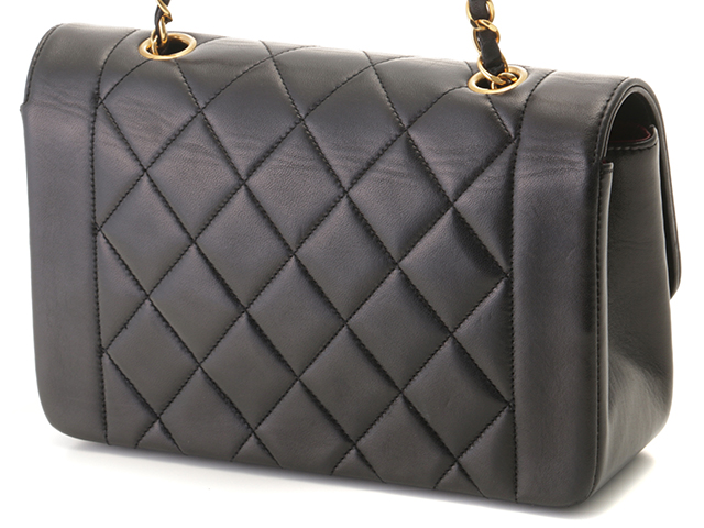 CHANEL シャネル ダイアナ22 マトラッセ チェーンショルダー ブラック  