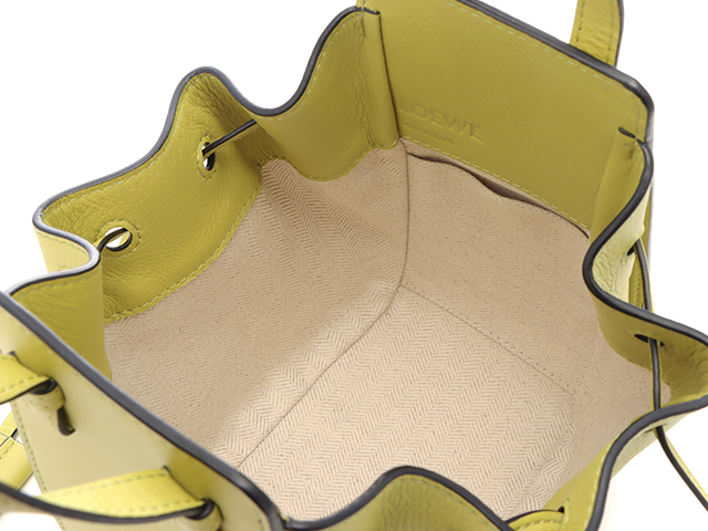 LOEWE ロエベ ハンモック ドローストリングバッグ ミニ ライム