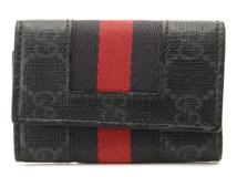 GUCCI グッチ GGスプリーム シェリーライン 6連キーケース 408828 グレー/ネイビー/レッド 【431】2148103728440