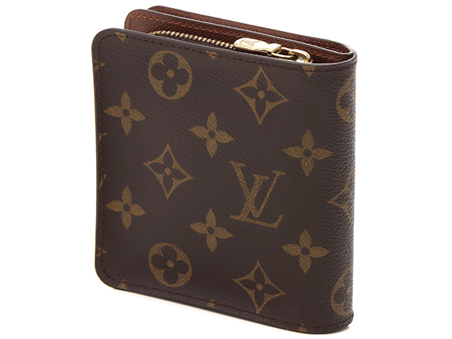 人気　LOUISVUITTON ルイヴィトン 財布　モノグラム　コンパクトジップ LOUIS VUITTON】ルイ ヴィトン モノグラム コンパクトジップ 財布