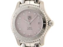TAG　HEUER　タグホイヤー　リンク　WJ131C-1　ステンレススチール　ピンクシェル文字盤　クォーツ　レディース　腕時計（2148103729218）【200】C