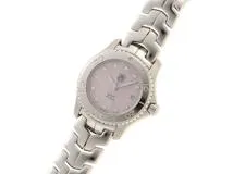 TAG　HEUER　タグホイヤー　リンク　WJ131C-1　ステンレススチール　ピンクシェル文字盤　クォーツ　レディース　腕時計（2148103729218）【200】C