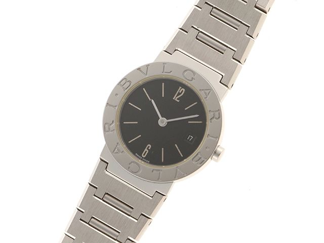 BVLGARI ブルガリ レディース クオーツ ブルガリ ブルガリ BB26SSD ロゴ無し ブラック文字盤 SS【472】HK