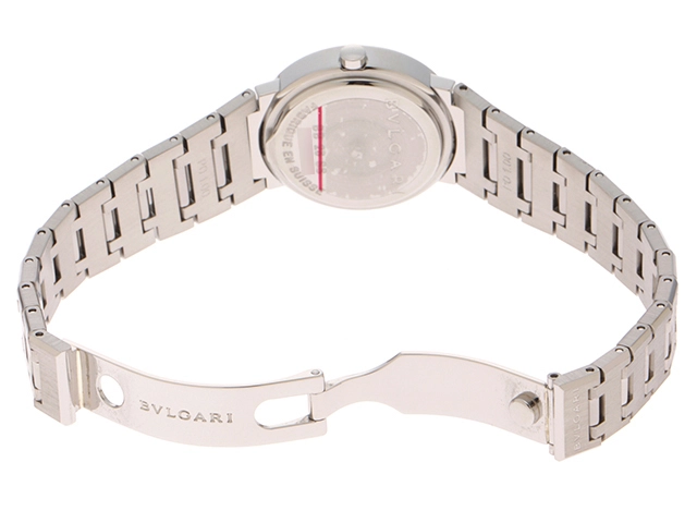 BVLGARI ブルガリ レディース クオーツ ブルガリ ブルガリ BB26SSD ロゴ無し ブラック文字盤 SS【472】HK