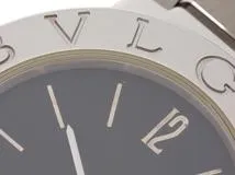 BVLGARI ブルガリ　レディース クオーツ　ブルガリ ブルガリ BB26SSD ロゴ無し　ブラック文字盤 SS【472】HK