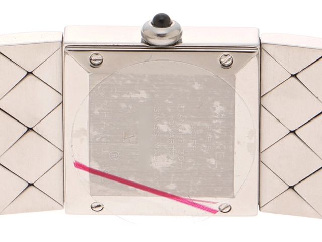 CHANEL　シャネル　マトラッセ　H0009　ブラック文字盤　ステンレススチール　クオーツ　レディース時計　2148103729638【207】