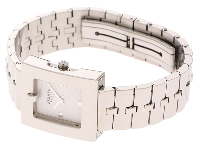 HERMES エルメス ベルトウォッチ BE1.110 ホワイト文字盤