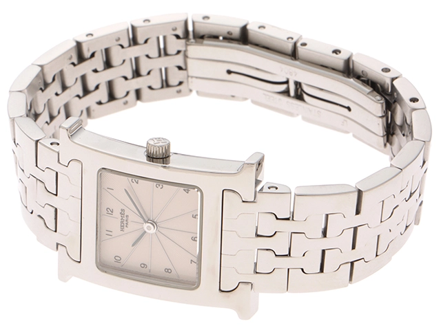 HERMES　エルメス　Ｈウォッチ　HH1.210　ＳＳ　クォーツ　レディース時計【436】　2148103729690