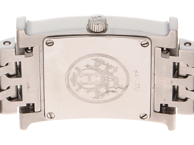 HERMES　エルメス　Ｈウォッチ　HH1.210　ＳＳ　クォーツ　レディース時計【436】　2148103729690