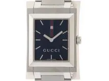 GUCCI ステンレススチール ブラック文字盤 時計 GUCCI ステンレススチール ブラック文字盤 時計