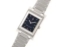 GUCCI グッチ 111M ステンレススチール ブラック文字盤 メンズ  