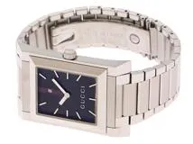 GUCCI グッチ 111M ステンレススチール ブラック文字盤 メンズ