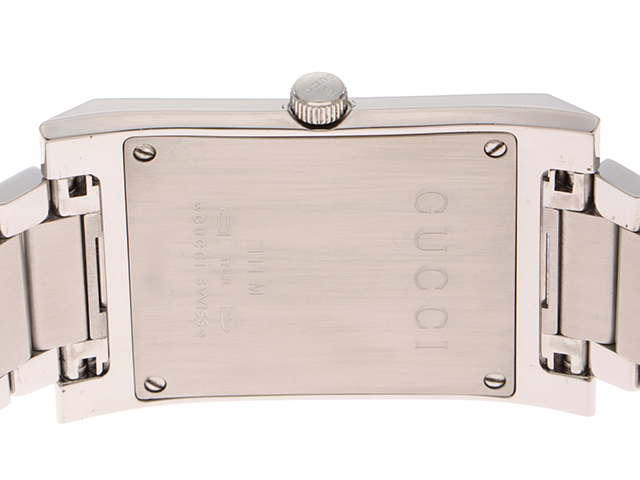 GUCCI グッチ 111M ステンレススチール ブラック文字盤 メンズ  