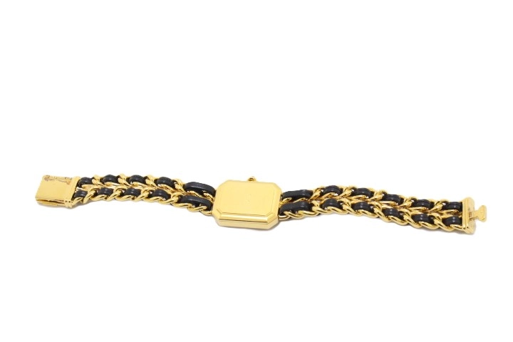 CHANEL シャネル プルミエールL H0001 GP/レザー クォーツ【460】2148103730580