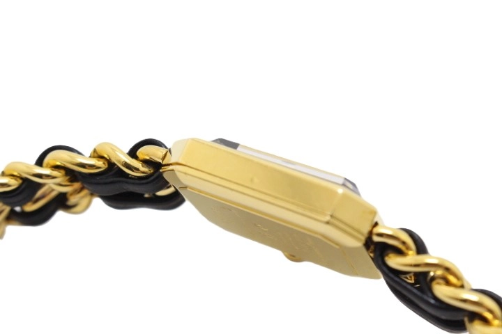 CHANEL シャネル プルミエールL H0001 GP/レザー クォーツ【460】2148103730580