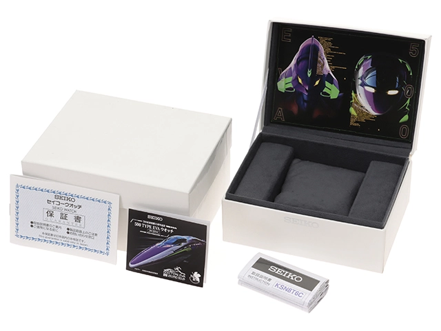 SEIKO セイコー500 TYPE エヴァウォッチ 500系新幹線25周年 8T63-01P0 パープル 初号機 メンズ クオーツ (2148103730894)【200】