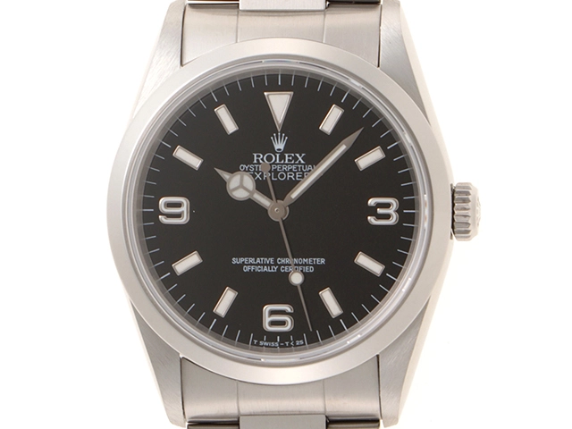 Ｔ番1997年並行品 ROLEX ロレックス 腕時計 エクスプローラーI 36ｍｍ 14270 ステンレス トリチウム ブラック文字盤 自動巻き【471】
