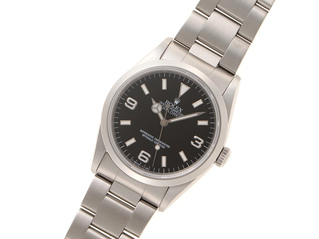 T番1997年並行品 ROLEX ロレックス 腕時計 エクスプローラーI 36mm 14270 ステンレス トリチウム ブラック文字盤 自動巻き【471】
