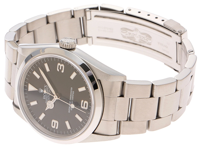 T番1997年並行品 ROLEX ロレックス 腕時計 エクスプローラーI 36mm 14270 ステンレス トリチウム ブラック文字盤 自動巻き【471】