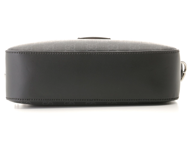 Gucci　グッチ　GGスプリーム　ショルダーバッグ　574886　ブラック　PVC/レザー【430】2148103731211