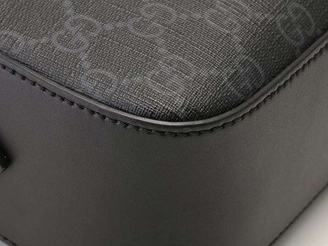 Gucci　グッチ　GGスプリーム　ショルダーバッグ　574886　ブラック　PVC/レザー【430】2148103731211