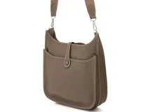 HERMES　エルメス　エヴリンⅢPM　エトゥープ　シルバー金具　C刻印　【432】2148103731235