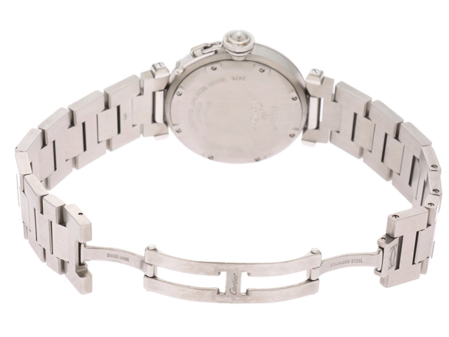 CARTIER　カルティエ　パシャC　ビッグデイト　W31053M7　自動巻き　ステンレス　ブラック文字盤　100m防水　【432】　2148103731600