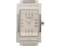 HERMES エルメス レディース クオーツ タンデム TA1.210 シルバー文字  