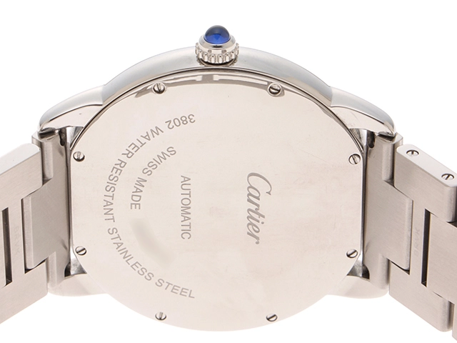 Cartier カルティエ 2019年並行品 腕時計 ロンドソロ ドゥ カルティエ XL WSRN0023 ブルーローマン文字盤 ステンレス 自動巻【472】SJ