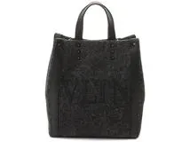 VALENTINO ロックスタッズ ミニ トートバッグブラック VALENTINO ヴァレンティノ 2WAYミニトートバッグ スタッズ VLTN