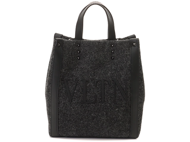VALENTINO ヴァレンティノ 2WAYミニトートバッグ スタッズ VLTN