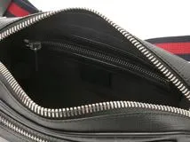 GUCCI　グッチ　GGスプリーム　ベルトバッグ　474293　ブラック　PVC/レザー【433】