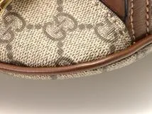 GUCCI　グッチ　GGスプリーム ラージ ベルトバッグ 　ベージュ　エボニー　コーティングキャンバス　レザー　733240【431】2148103733772