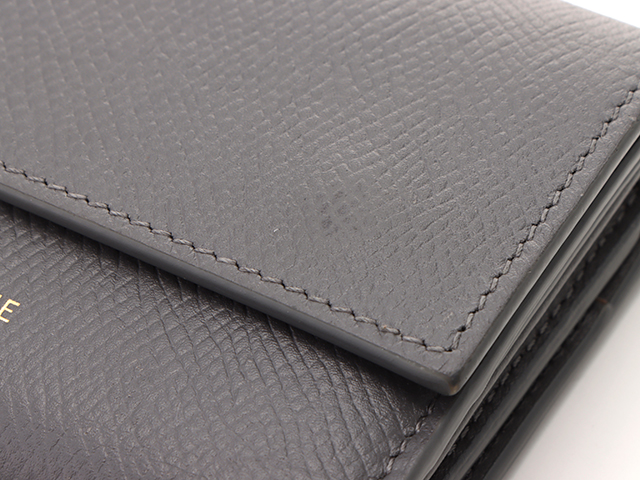 セリーヌ スモール トリフォールドウォレット 折り財布 グレー CELINE CELINE セリーヌ スモール トリフォールドウォレット 三つ折り