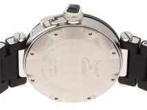 Cartier　カルティエ　時計　パシャ　シータイマー　W31077U2　メンズ　自動巻き　SS/ラバー　黒文字盤【431】2148103734786