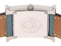 HERMES　エルメス　Hウォッチ　HH1.210　SS/レザー　クォーツ　シルバー文字盤【430】2148103735660