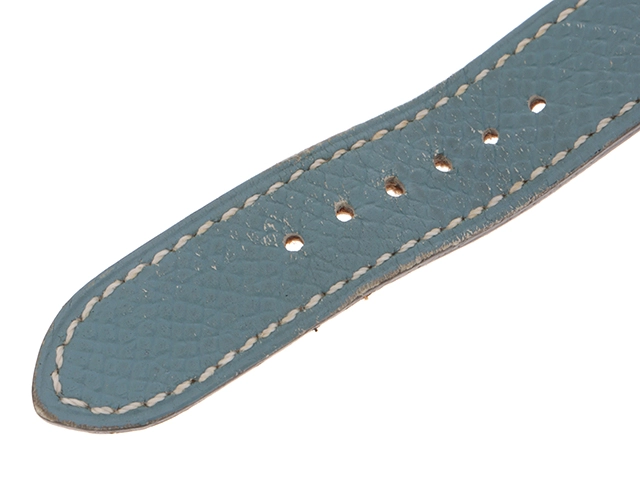 HERMES エルメス Hウォッチ HH1.210 SS/レザー クォーツ シルバー文字盤【430】2148103735660