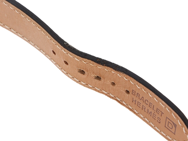 HERMES エルメス Hウォッチ HH1.210 SS/レザー クォーツ シルバー文字盤【430】2148103735660