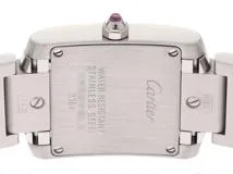 Cartier　カルティエ　時計　タンクフランセーズSM　2006年クリスマス限定モデル　レディース　クオーツ　SS　ラズベリー ピンク文字盤【431】2148103736735