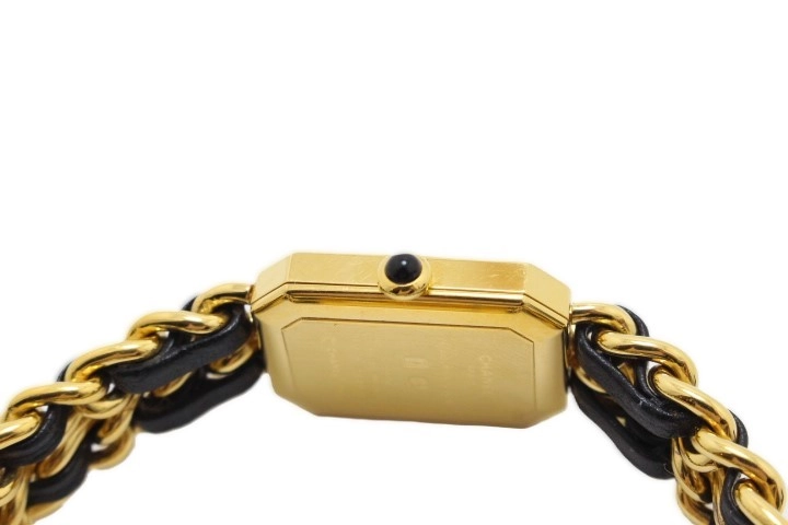 CHANEL シャネル プルミエールXL H0001 GP/レザー クォーツ【460】2148103738661