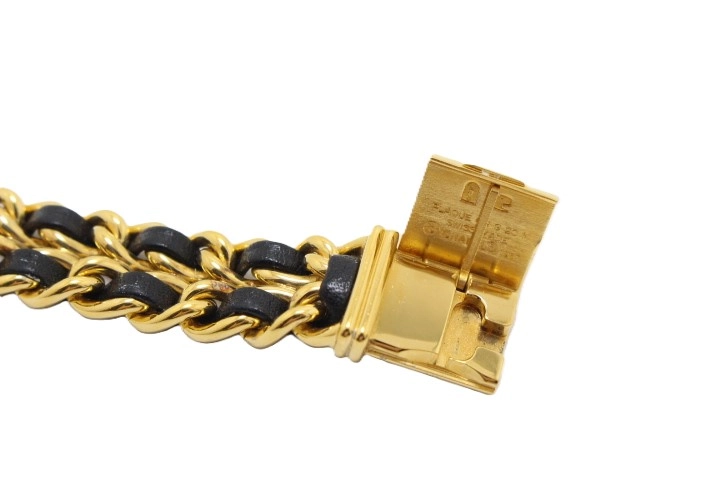 CHANEL シャネル プルミエールXL H0001 GP/レザー クォーツ【460】2148103738661