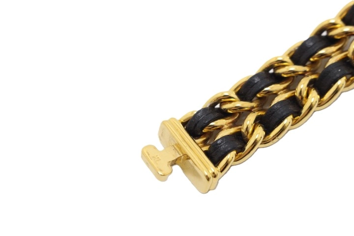 CHANEL シャネル プルミエールXL H0001 GP/レザー クォーツ【460】2148103738661