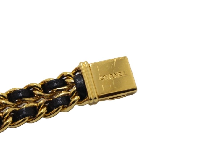CHANEL シャネル プルミエールXL H0001 GP/レザー クォーツ【460】2148103738661