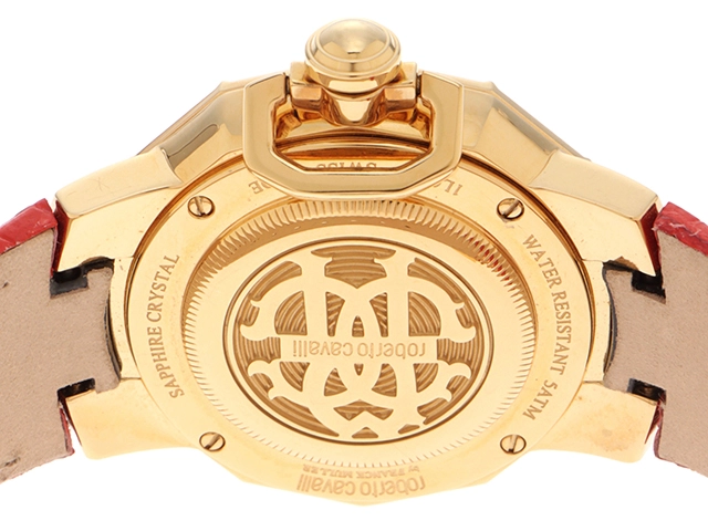 Roberto Cavalli ロベルトカヴァリ バイ フランクミュラー RV1L003L0041 レッド レディース クオーツ (2148103738715)【200】