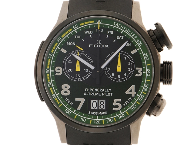 EDOX エドックス クロノラリー エクストリームパイロット リミテッドエディション 38001-TINGN-V3 男性用クオーツ時計【473】  の購入なら「質」の大黒屋（公式）