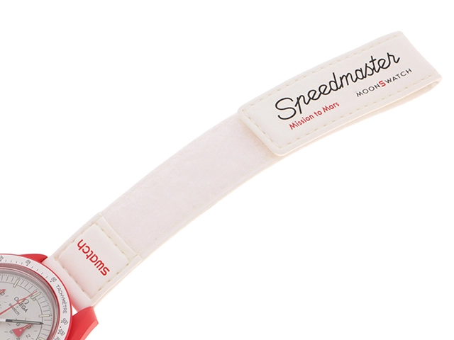 SWATCH スウォッチ MISSION TO MARS オメガコラボ　S033R100　ホワイト　バイオセラミック　ユニセックス　クォーツ2148103738913【432】